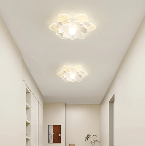 plafonnier moderne à fleurs en pétales pour décoration intérieure - vue 6 sur 10