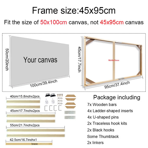 cadre mural en bois pour toiles et peintures décoratives - vue 24 sur 30