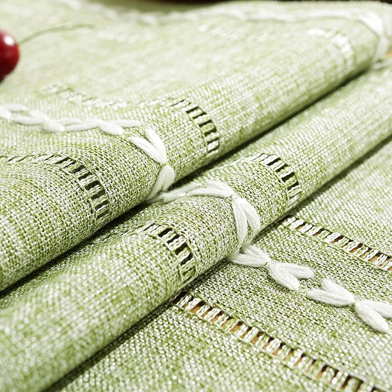Chemin de table boheme rustique tresse a franges - vue 6 sur 7