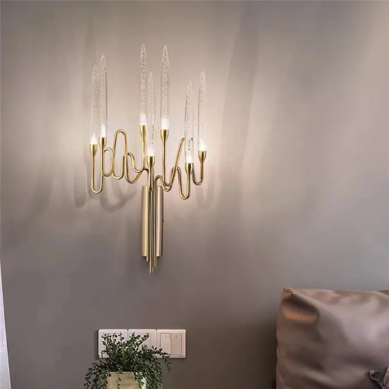 applique murale en cristal design bauhaus luxe pour intérieur moderne - vue 3 sur 7