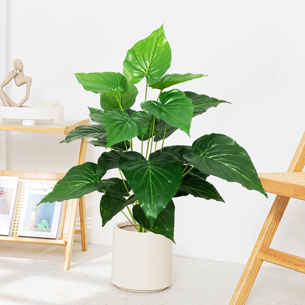 plante artificielle tropicale monstera pour décoration intérieure et extérieure - vue 2 sur 8