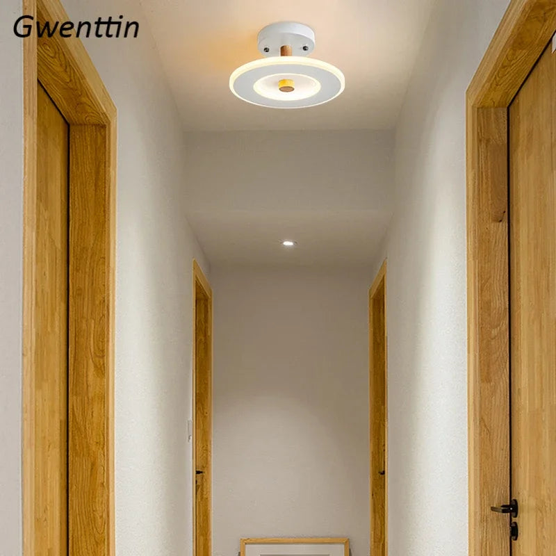 plafonnier moderne nordique led interchangeable pour intérieur élégant - vue 3 sur 12