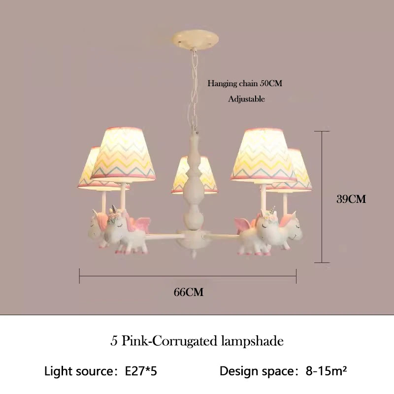 lustre enfant LED rotatif style nordique romantique et chaleureux - vue 11 sur 24