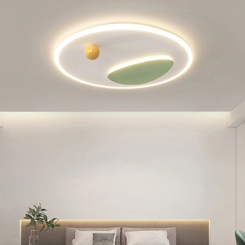 plafonnier led moderne rond carré pour intérieur - vue 2 sur 9