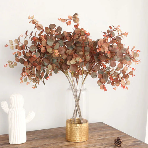 branche d'arbre d'eucalyptus luxueuse décoration plante artificielle - vue 2 sur 9