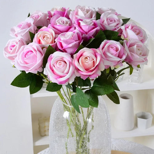 lot de 100 roses artificielles pour décoration mariage fête - vue 6 sur 18