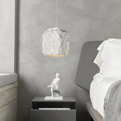 lustre nordique wabi sabi led créatif art personnalisé - vue 2 sur 9