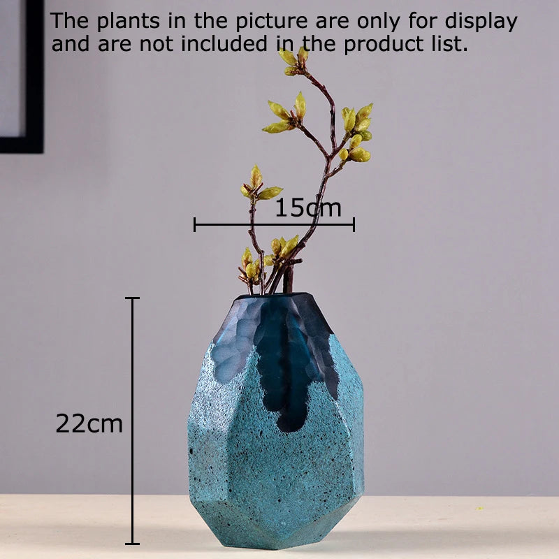 vase en verre géométrique pour décoration moderne et esthétique - vue 8 sur 9