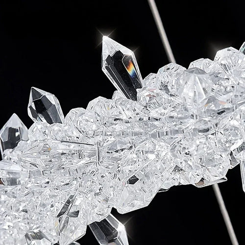 lustre moderne en cristal design pour décoration intérieure élégante - vue 6 sur 23