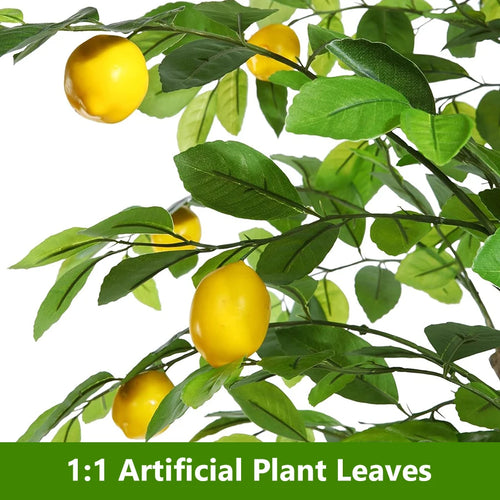 citronnier artificiel avec fruits pour décoration intérieure et jardin - vue 4 sur 8