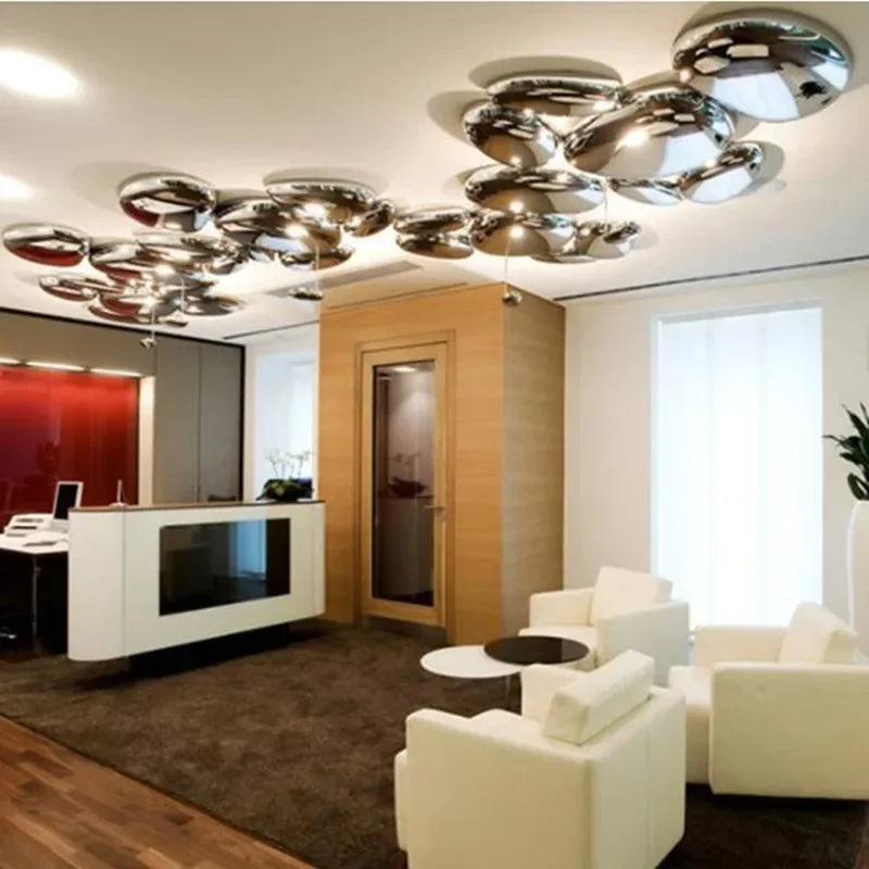 plafonnier led design moderne simple luminaire décoratif intérieur - vue 5 sur 8
