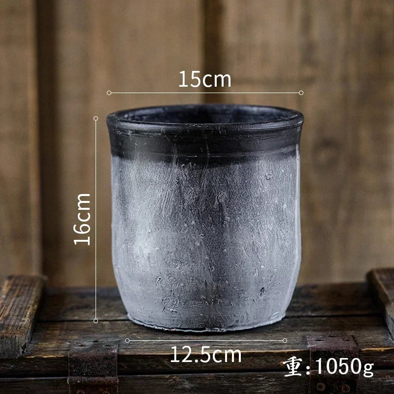 jardinières en poterie rustiques pour décoration intérieure et extérieure - vue 23 sur 25