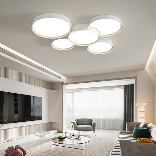 plafonnier led moderne pour un intérieur élégant et lumineux - vue 5 sur 11