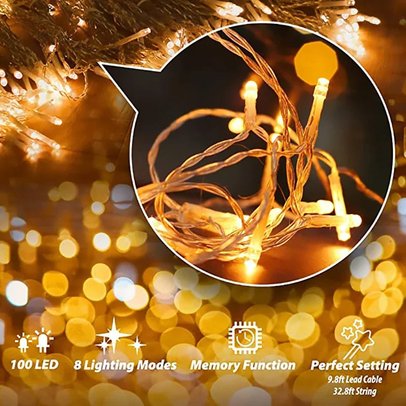 guirlande lumineuse led étanche pour décoration de Noël - vue 5 sur 9