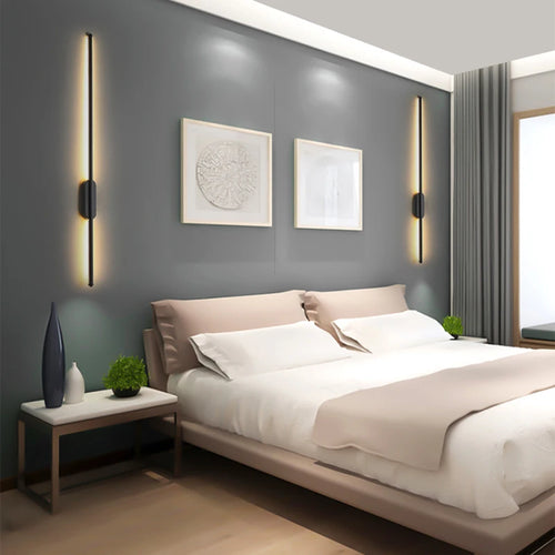 Applique murale LED en or noir - vue 6 sur 10