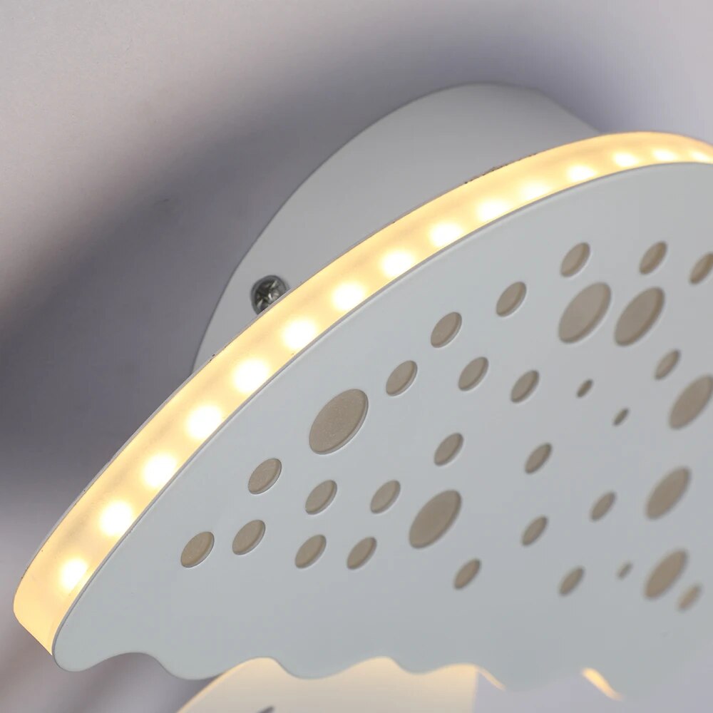 Applique murale blanche en forme de méduse à LED - vue 6 sur 7