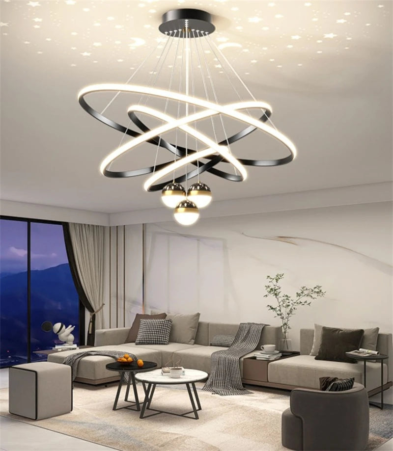 lustre led romantique projecteur de ciel étoilé avec télécommande - vue 4 sur 16