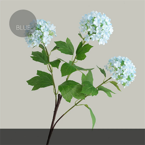 bouquet d'hortensias artificiels en soie pour décoration de mariage - vue 12 sur 13