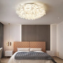 plafonnier led fleur romantique dimmable avec télécommande pvc