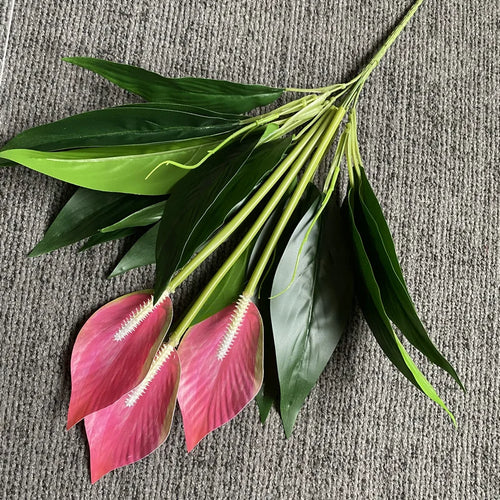 plantes artificielles tropicales monstera anthurium pour décoration intérieure - vue 9 sur 12