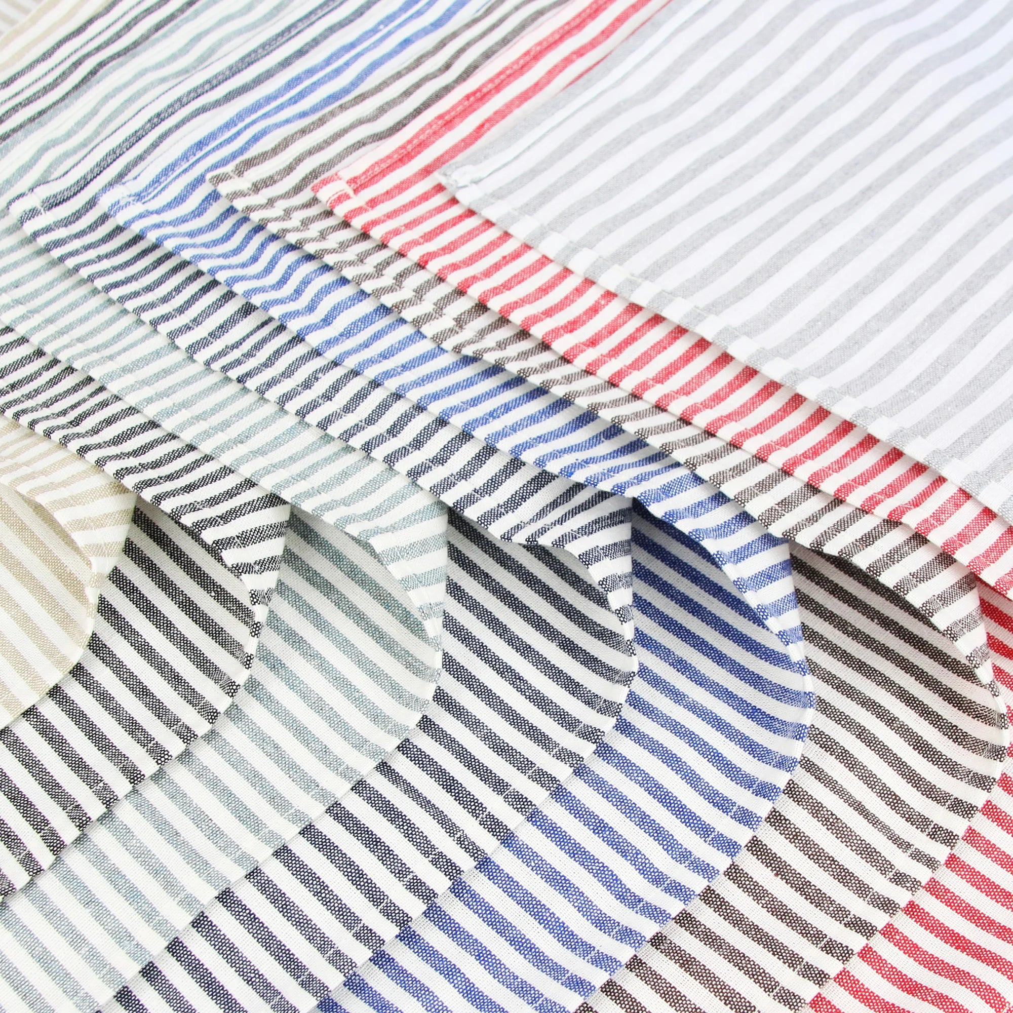 Serviette de table lot 12 lin coton style europe - vue 7 sur 7