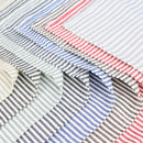 Serviette de table lin coton rayée lot 12