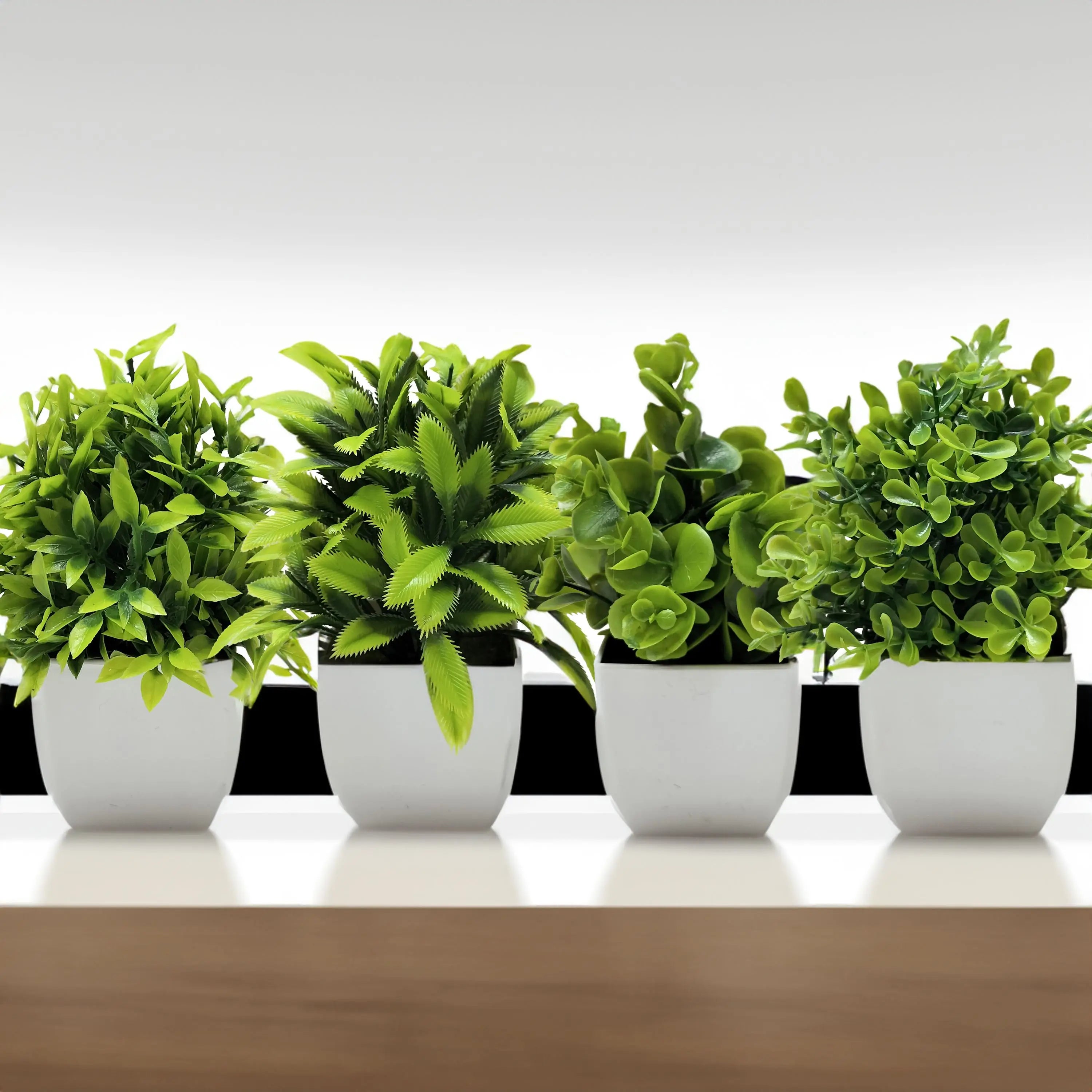 plante artificielle en pot pour décoration de bureau et jardin - vue 3 sur 45