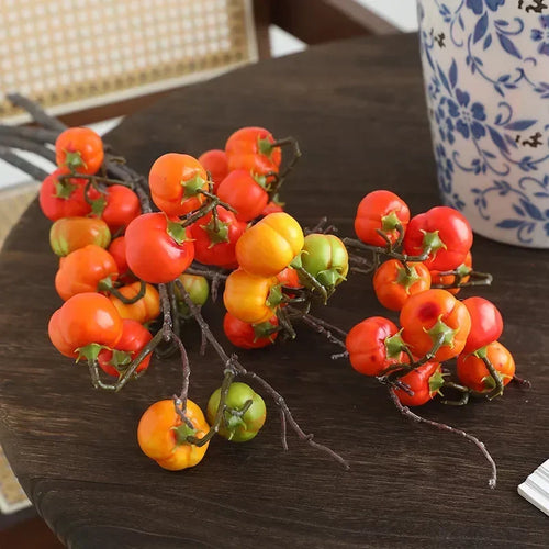 plantes artificielles citrouilles décoratives pour balcon et hôtel - vue 6 sur 12