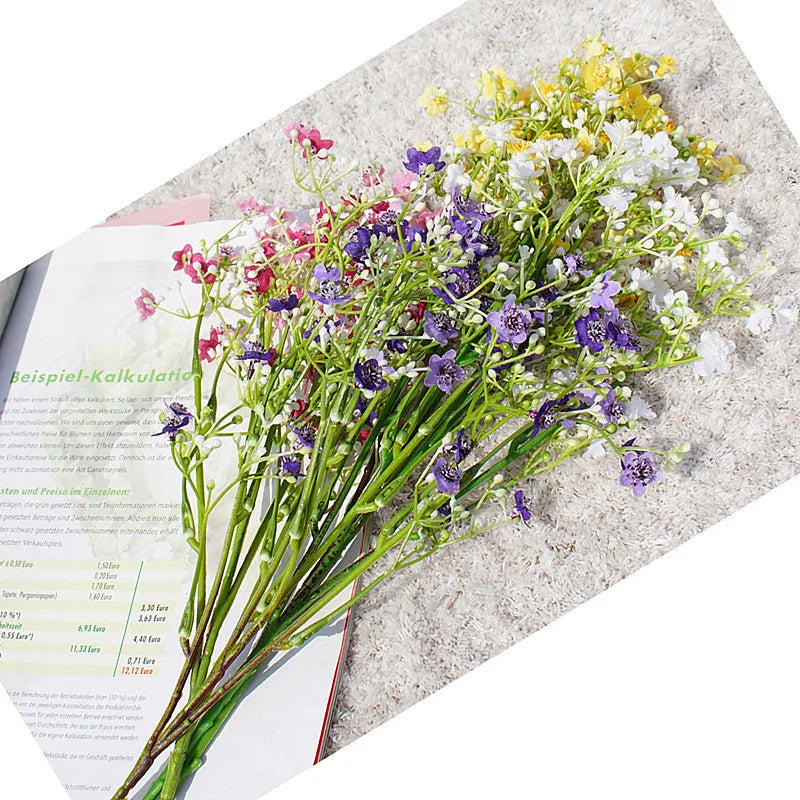 gypsophile fleurs artificielles pour mariage décoration florale 2024 - vue 5 sur 12