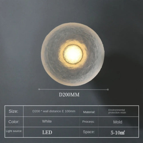 applique murale ronde moderne à led pour décoration intérieure et extérieure - vue 8 sur 8
