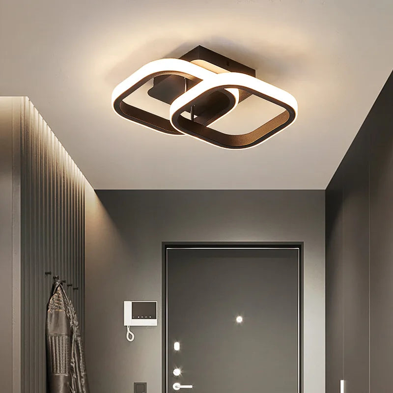 Applique chambre lampe moderne minimaliste escalier allée couloir balcon lampe salon fond applique AC85-265V - vue 4 sur 18