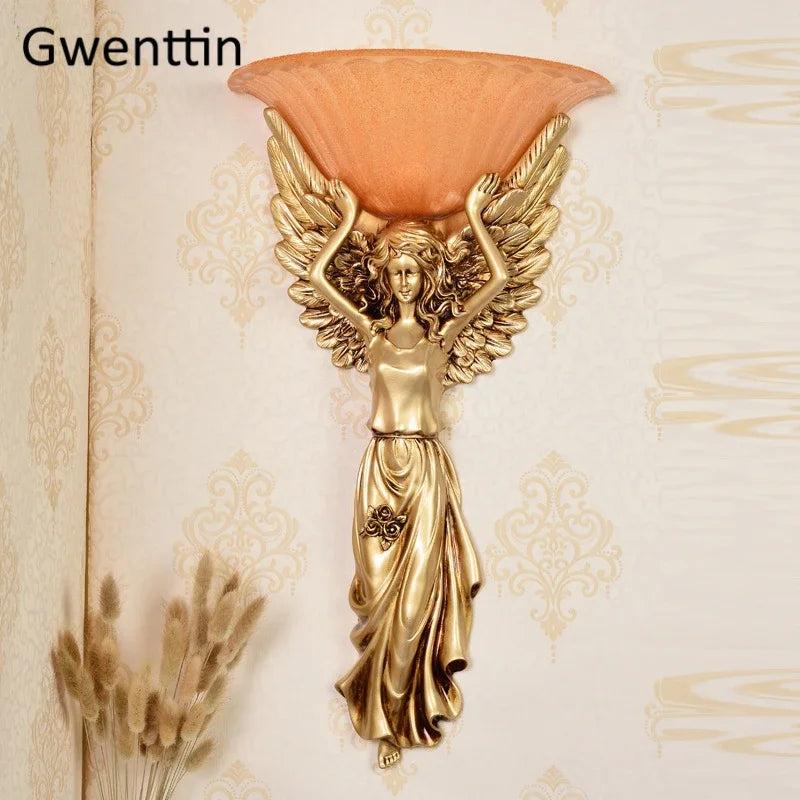applique murale angel lampe rétro décorative pour intérieur moderne - vue 3 sur 6