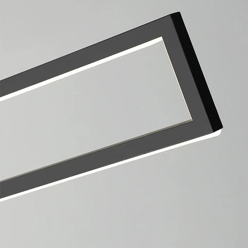 suspension led moderne éclairage intérieur design rectangulaire - vue 5 sur 14