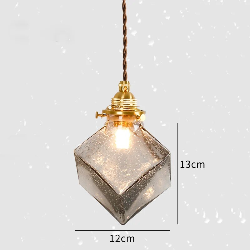 suspension laiton verre salle manger bar