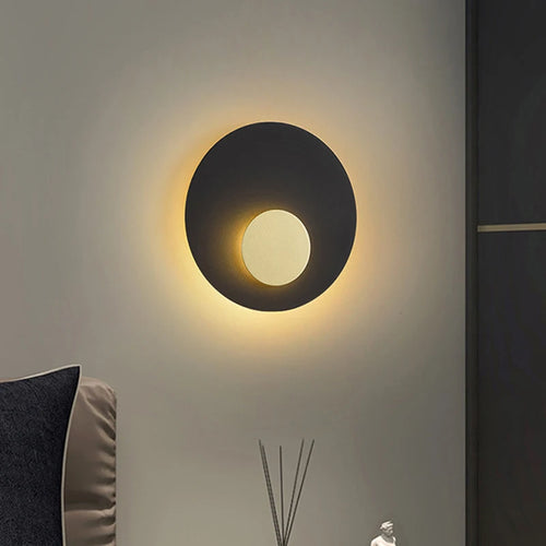 applique murale led lune dorée style nordique décoratif - vue 4 sur 8