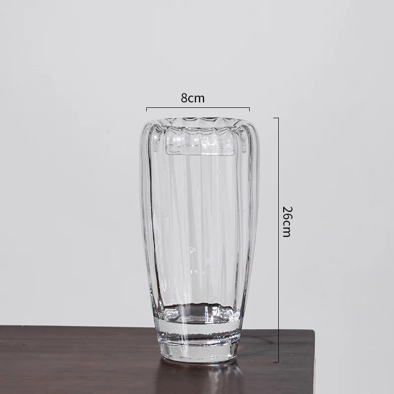 vase en verre pour arrangement floral et décoration élégante - vue 8 sur 10