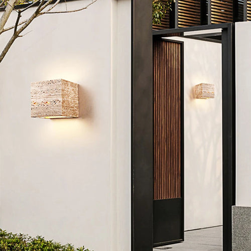 Applique murale led étanche style japonais pour extérieur villa - vue 2 sur 8