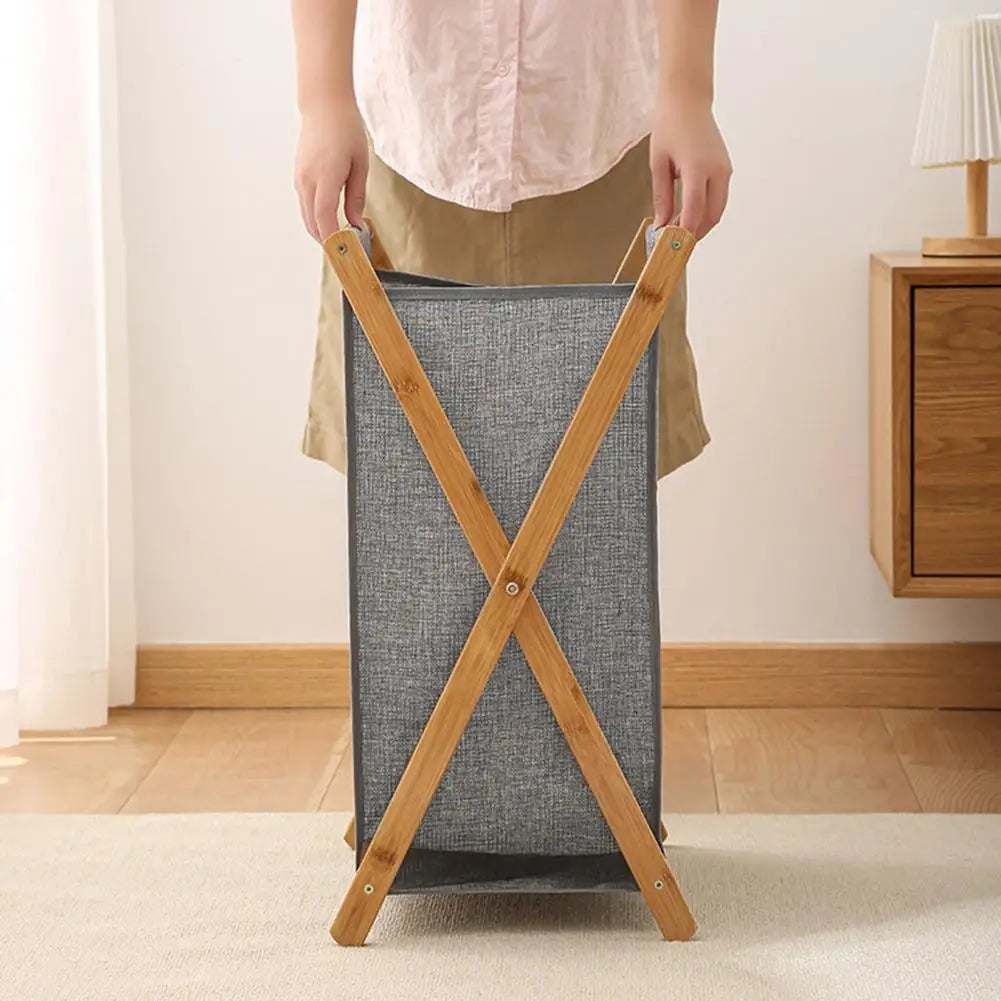 panier de rangement pliable grande capacité pour linge et accessoires - vue 5 sur 9
