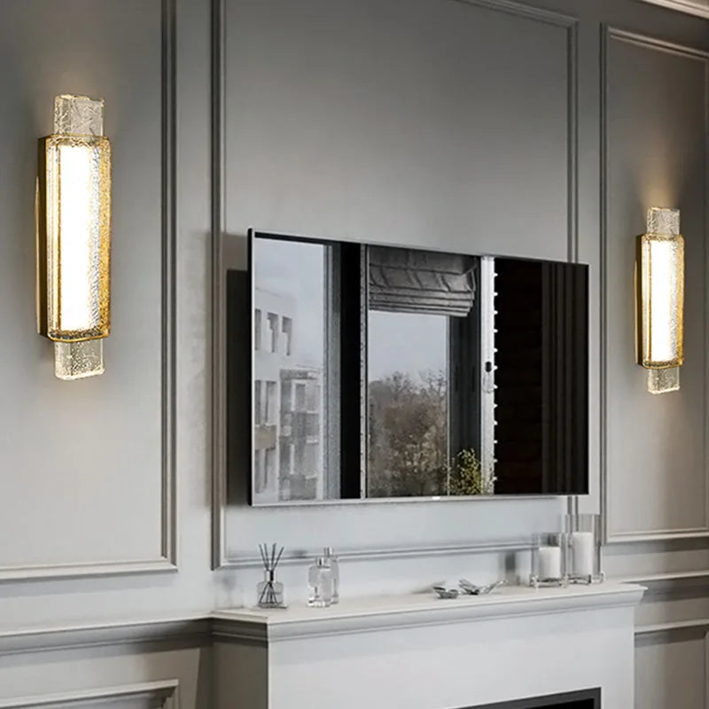 Applique murale de luxe en cristal et acier inoxydable - vue 4 sur 8