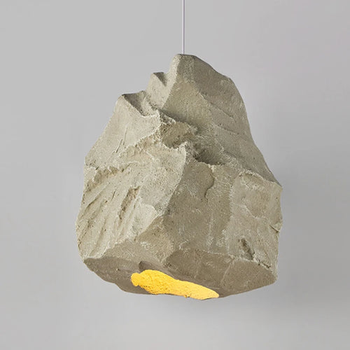 Suspension Design créatif européen Imitation pierre kaki modèle chambre japonaise Wabi Sabi maison chambre - vue 3 sur 6