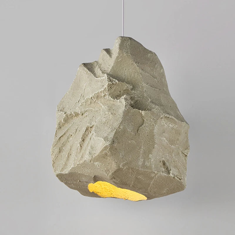 Suspension Design créatif européen Imitation pierre kaki modèle chambre japonaise Wabi Sabi maison chambre - vue 3 sur 6