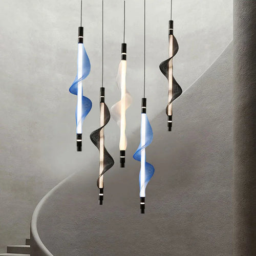 lustre design led acrylique tendance éclairage moderne 2024 - vue 4 sur 18