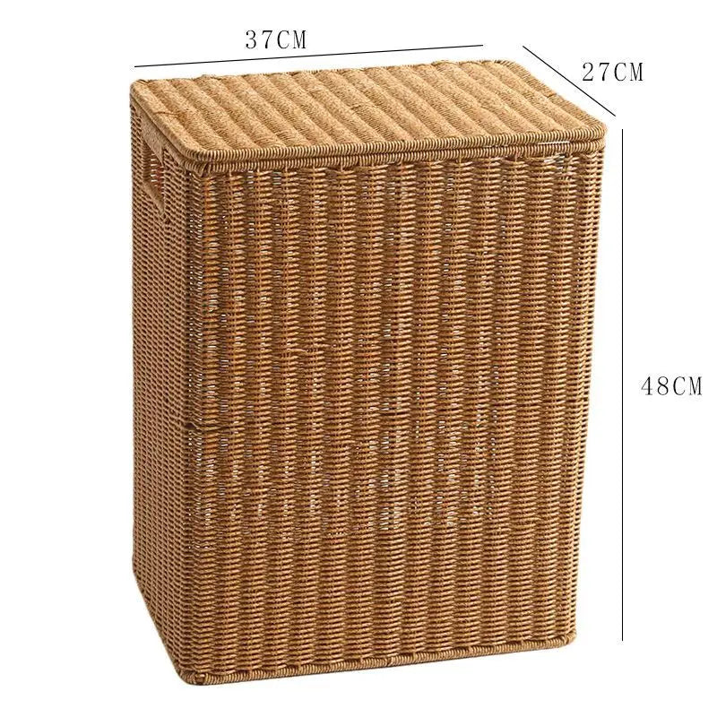 panier dangle tissé pour linge et rangement maison - vue 12 sur 14