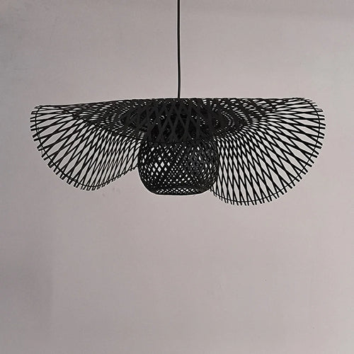 suspension en bambou créative pour éclairage intérieur moderne - vue 4 sur 9