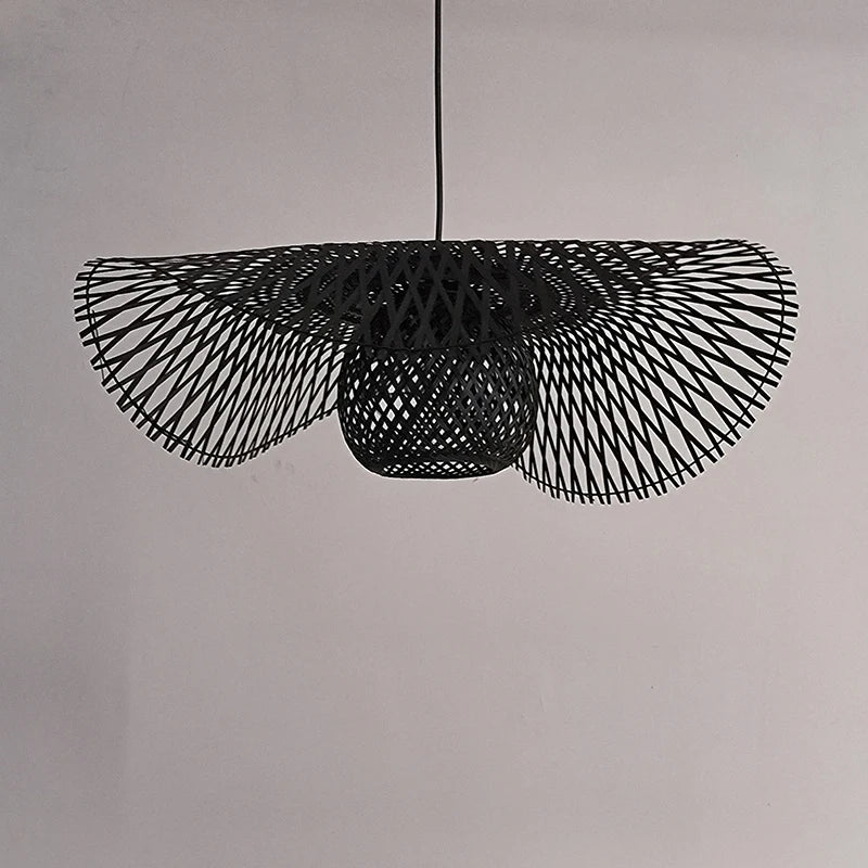 suspension en bambou créative pour éclairage intérieur moderne - vue 3 sur 9