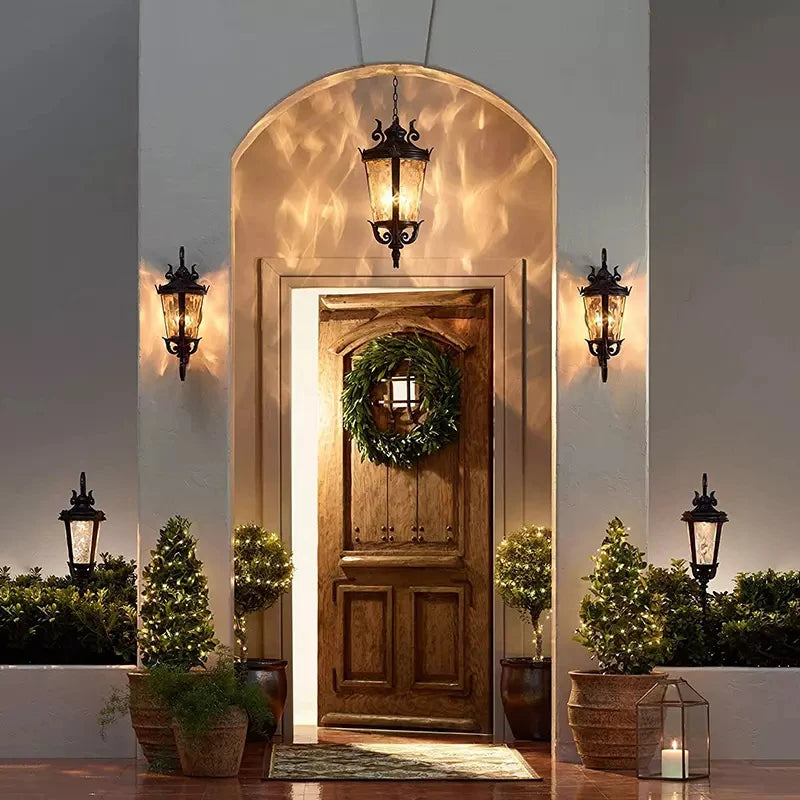 applique murale led extérieure étanche style européen américain - vue 10 sur 11