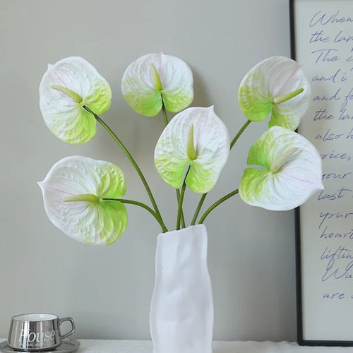 décoration de jardin feuilles artificielles anthuriums pour extérieur - vue 7 sur 10