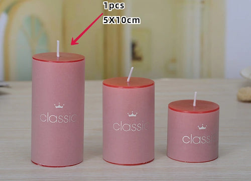 bougies piliers parfumées décoratives sans fumée en plusieurs tailles et couleurs - vue 12 sur 29