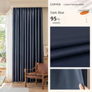 Rideau moderne plissé occultant luxe pour salon chambre