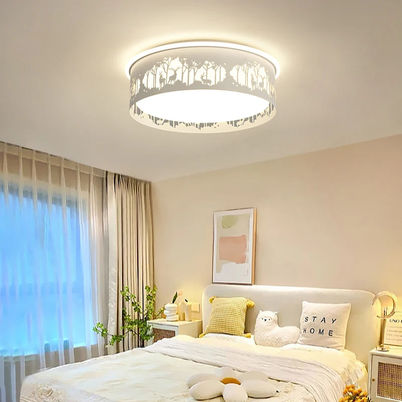 lustre led minimaliste rondin moderne romantique pour restaurant - vue 4 sur 12